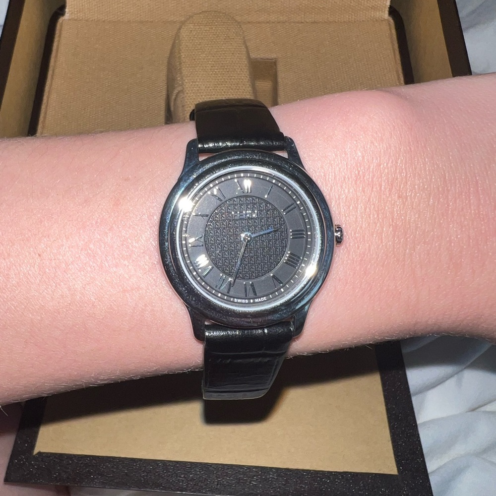 Fendu Cuir Véritable Watch